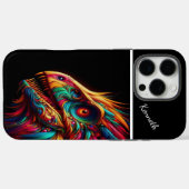 Raptor Rainbow Dragon Case-Mate iPhone Hülle (Rückseite (Horizontal))