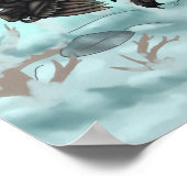 Raptor Sleigh Ride Poster (Ecke)