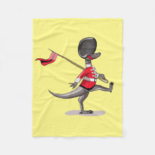 Raptor verkleidete sich als britische Garde. Fleecedecke