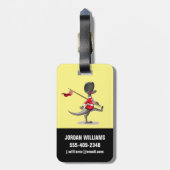 Raptor verkleidete sich als britische Garde. Gepäckanhänger