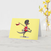 Raptor verkleidete sich als britische Garde. Karte (Gelbe Blume)