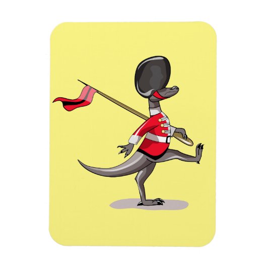 Raptor verkleidete sich als britische Garde. Magnet (Vertikal)