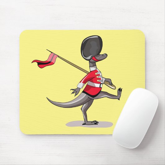 Raptor verkleidete sich als britische Garde. Mousepad (Mit Mouse)