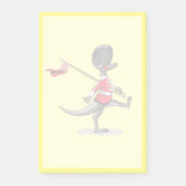 Raptor verkleidete sich als britische Garde. Post-it Klebezettel (Vorderseite)