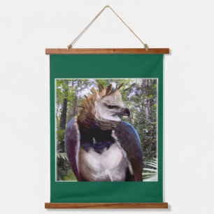‚Raptor‘ Wandteppich Mit Holzrahmen