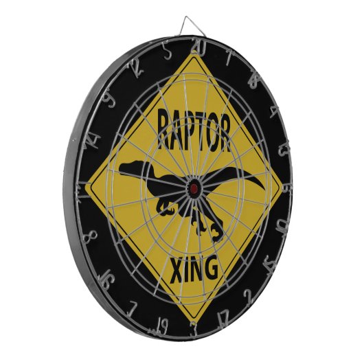 Raptor Xing Dartscheibe (Vorderseite Links)