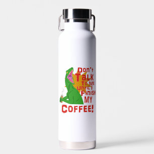 Raptoren und Kaffee Trinkflasche