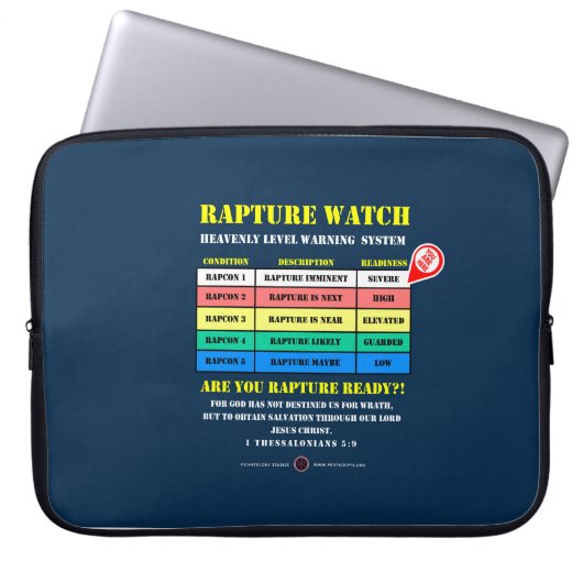 Rapture-Alarmstufen Laptopschutzhülle (Vorderseite)