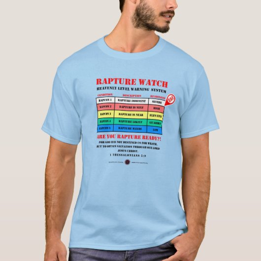 Rapture-Alarmstufen T-Shirt (Vorderseite)