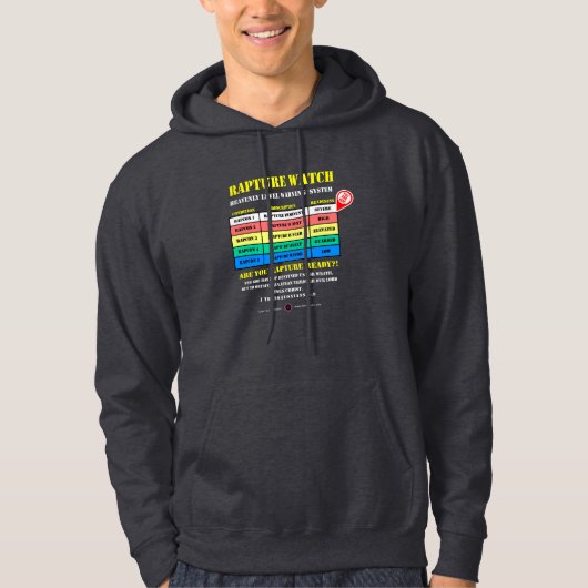 Rapture Alert Levels Hoodie (Vorderseite)