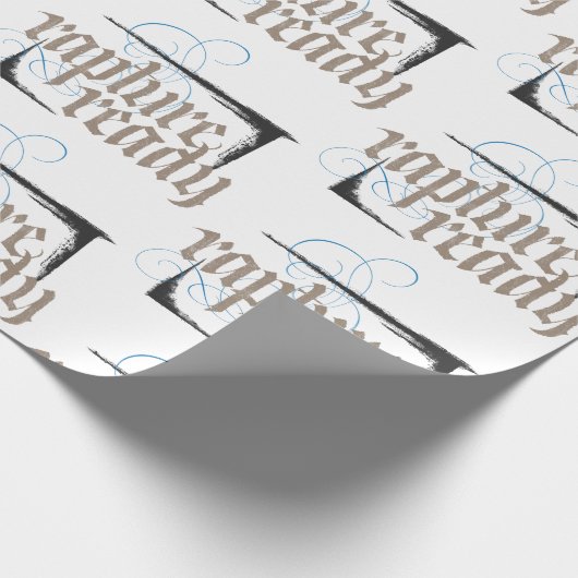 Rapture Ready - Elegant Moderne religiöse Christli Geschenkpapier (Ecke)