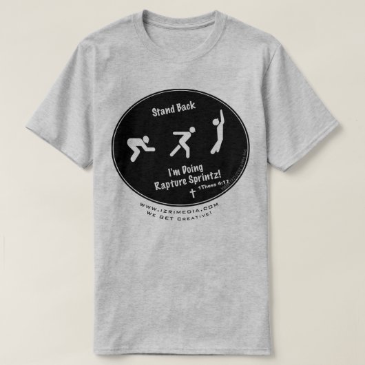 Rapture Sprintz! (Grau) von Troy Goss T - Shirt (Design vorne)