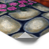 Rapunzel Big Eyes Girl Doll Niedlich Redhead Blueb Poster (Ecke)