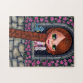 Rapunzel Big Eyes Girl Doll Niedlich Redhead Blueb Puzzle (Horizontal)