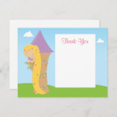 Rapunzel Birthday Dankeschön Karte (Vorne/Hinten)