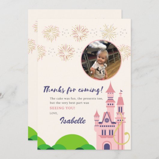 Rapunzel Dankeskarte (Vorne/Hinten)