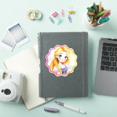 Rapunzel Dreams Custom-Cut Vinyl Sticker (iPad Hülle)