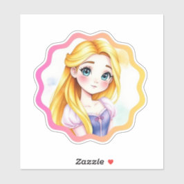 Rapunzel Dreams Custom-Cut Vinyl Sticker