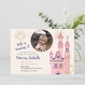 Rapunzel Foto Geburtstagsparty Einladung (Stehend Vorderseite)