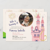 Rapunzel Foto Geburtstagsparty Einladung (Vorne/Hinten)