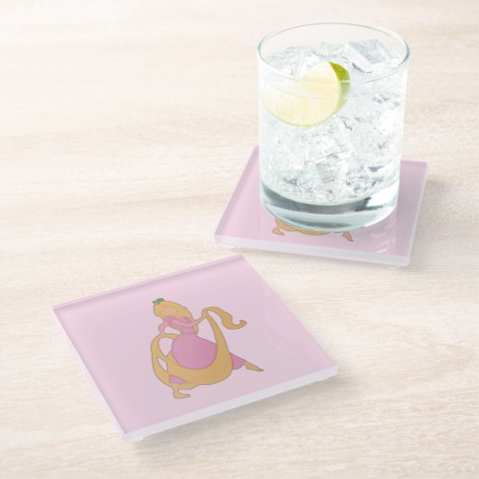 Rapunzel Glass Untersetzer (Schrägansicht)