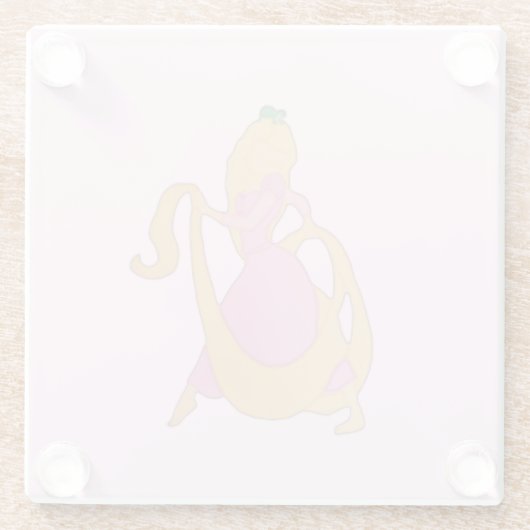 Rapunzel Glass Untersetzer (Rückseite)