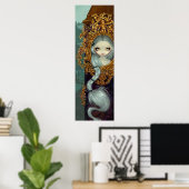 Rapunzel in Rokoko gotische Märchen Kunstdruckerei Poster (Heimbüro)