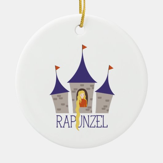 Rapunzel Keramik Ornament (Vorne)