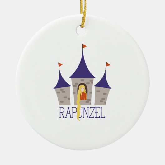 Rapunzel Keramik Ornament (Vorne)