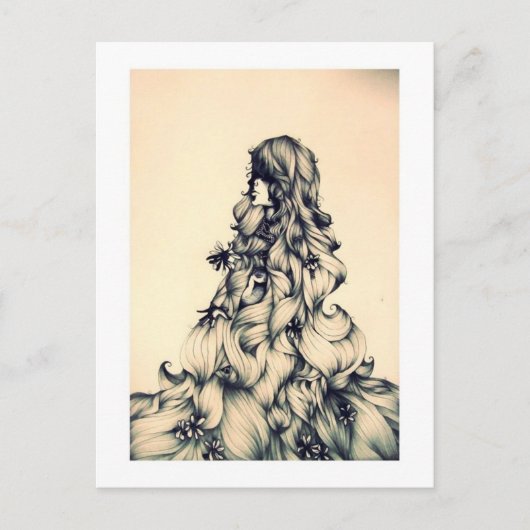 Rapunzel Postkarte (Vorderseite)