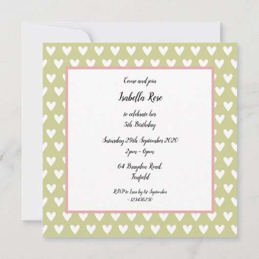 Rapunzel Princess Light Skin Tone Party Einladung (Rückseite)