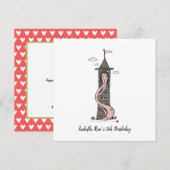 Rapunzel Princess Light Skin Tone Party Einladung (Vorne/Hinten)