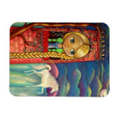 Rapunzel Puppe in Rosa Turm Einhorn Niedlich Magnet (Horizontal)
