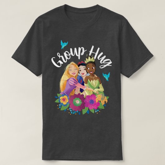 Rapunzel, Snow White, Tiana Group Hug T-Shirt (Design vorne)