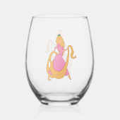 Rapunzel Stemless Weinglas Ohne Stiel (Rückseite)