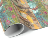 Rapunzel, träumend geschenkpapier (Rolleneckpunkt)