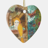 Rapunzel, träumend keramikornament (Rechts)