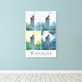 Rapunzel von morgens bis abends leinwanddruck (Insitu (Holzboden))