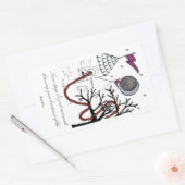 Rapunzels sehr schlechter Haartag-Aufkleber Rechteckiger Aufkleber (Umschlag)