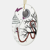 Rapunzels sehr Tagverzierung Keramikornament (Links)