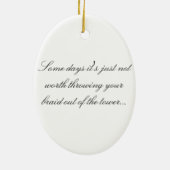 Rapunzels sehr Tagverzierung Keramikornament (Hinten)