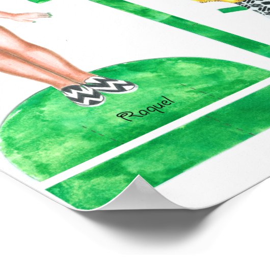 Raquel and Frida Paper Doll Set - Play oder Displa Poster (Ecke)