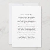 Raquel Classic Elegant Wedding Einladung (Rückseite)