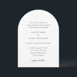 Raquel Classic Elegant Wedding Einladung<br><div class="desc">Elegante Hochzeitseinladung mit einem einfachen und klassischen Design mit traditioneller Serife und eleganten Script-Schriftart.</div>