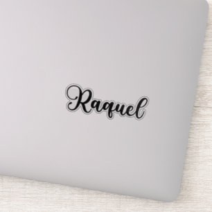Raquel Name - Handgeschriebene Kalligrafie Aufkleber