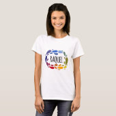 Raquel Name Niedlich farbiges Geschenk Name Raquel T-Shirt (Vorne ganz)