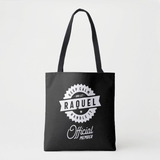 Raquel Personalisiert Name Birthday Gift Tasche (Vorderseite)