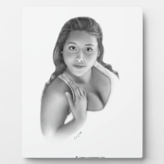 Raquelle R Fotoplatte (Vorderseite)