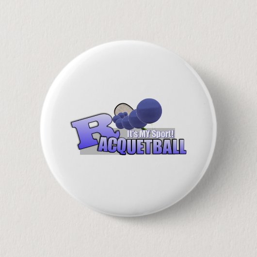 Raquetball mein Sport! Button (Vorderseite)