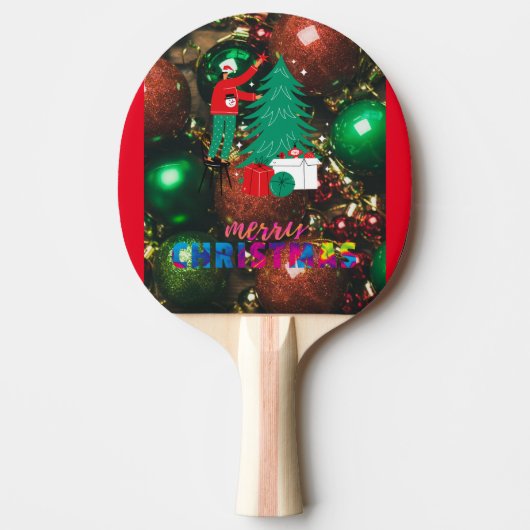 Raquete de ping-pong, traseira de Borracha Vermelh Tischtennis Schläger (Vorderseite)